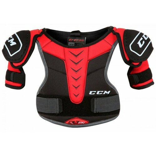 Нагрудник хоккейный CCM QLT 230 YTH, L нагрудник ccm qlt 230 shoulder pad yth l черный красный