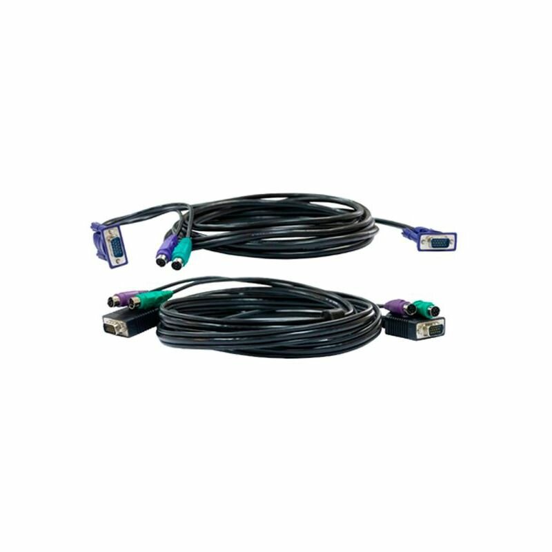 Кабель D-Link DKVM-CB3/A3A Кабель KVM длиной 3 м с разъемами VGA и PS/2 для DKVM-4K/А