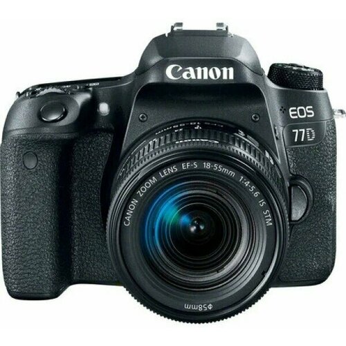 Фотоаппарат canon 77D kit 18-55mm STM черный 7198900₽