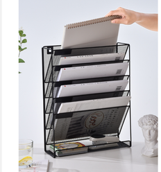 Настенный органайзер-держатель MyPads для журналов, газет и документов формата А4, выполнен из прочного материала, навесной, идеально подойдет для .