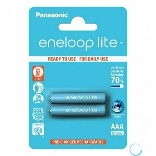 Eneloop Lite AAA550mAh/2BL BK-4LCCE/2BE (2 шт. в уп-ке)