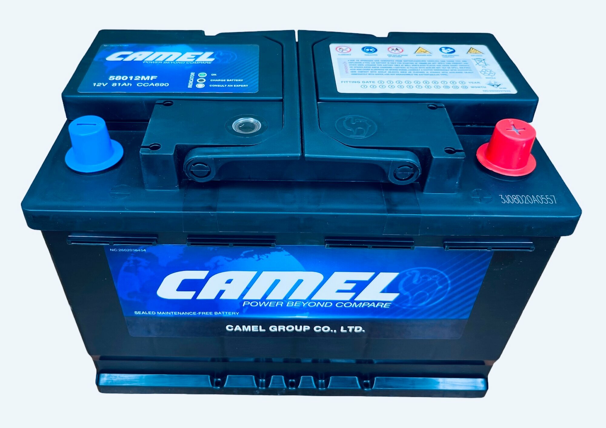 Аккумулятор автомобильный CAMEL 58012MF L3 81 Ач 690 A о. п. 278х175х190