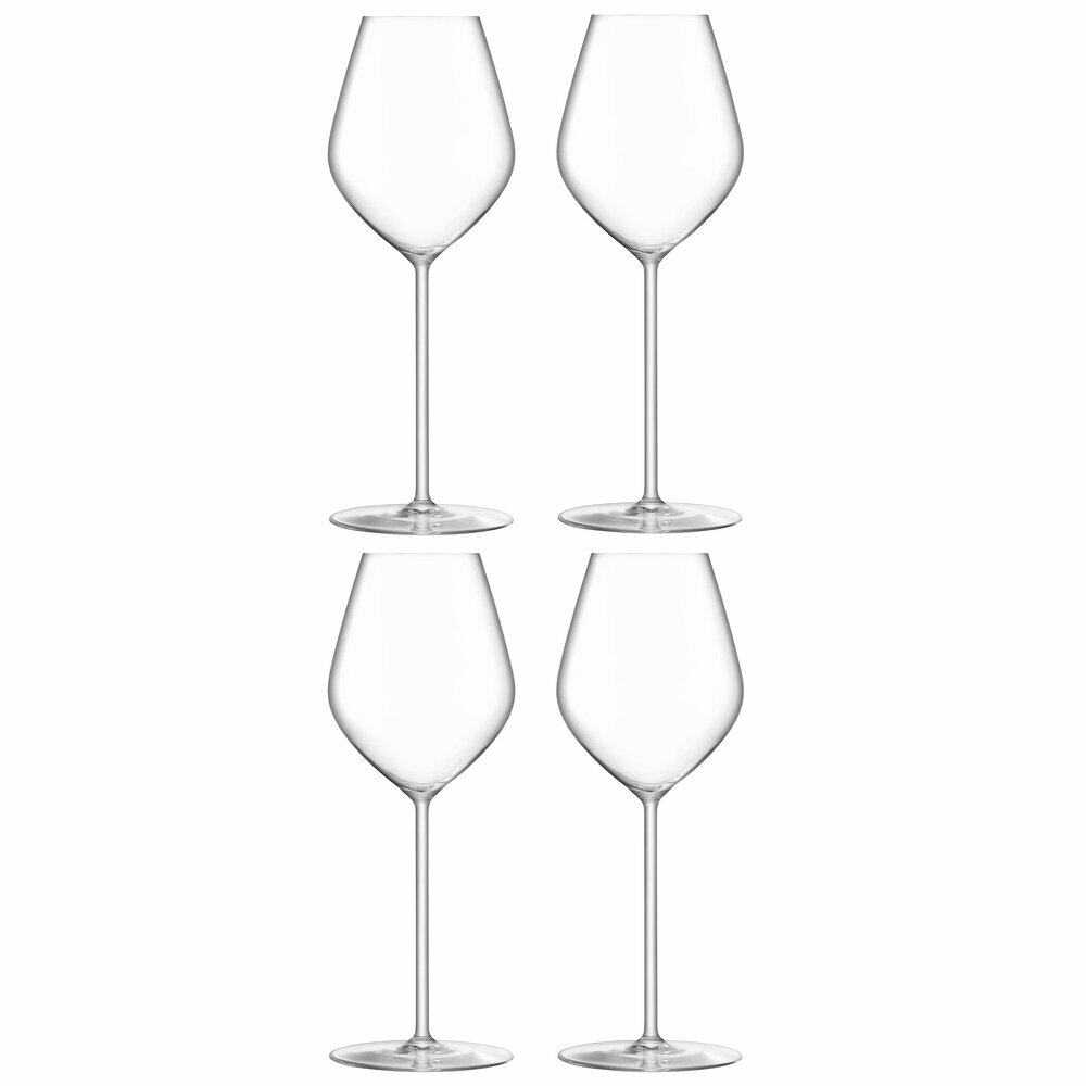Набор из 4-х стеклянных бокалов для шампанского Borough, 285 мл, прозрачный, серия Бокалы и фужеры, LSA International, G1620-10-301
