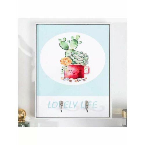 Крючки декоративные 2 крючка Кактусы в кружке 19х24 см 737₽