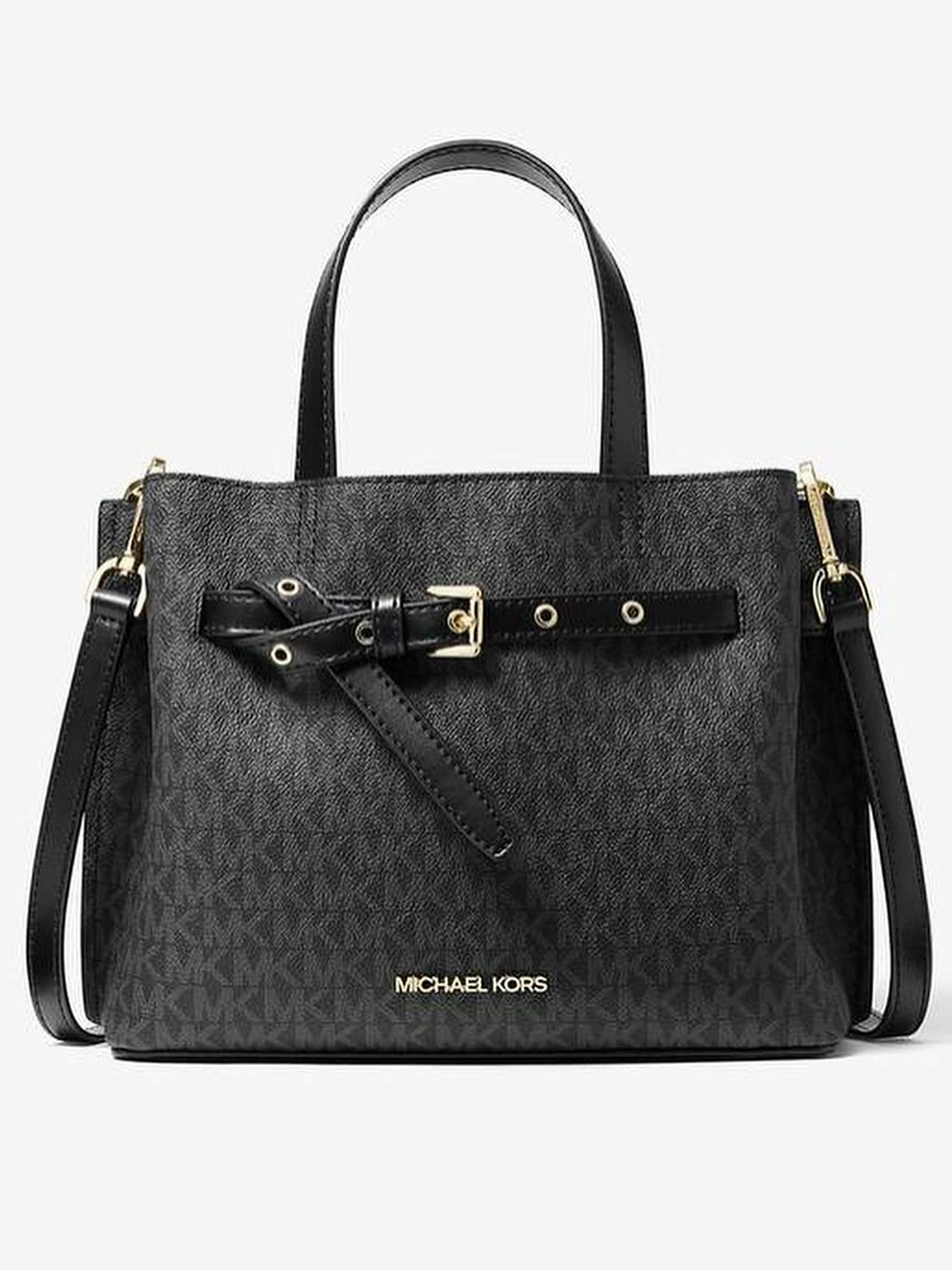 фото Сумка женская MICHAEL KORS Emilia Small Logo Satchel 35H0GU5S1B BLACK