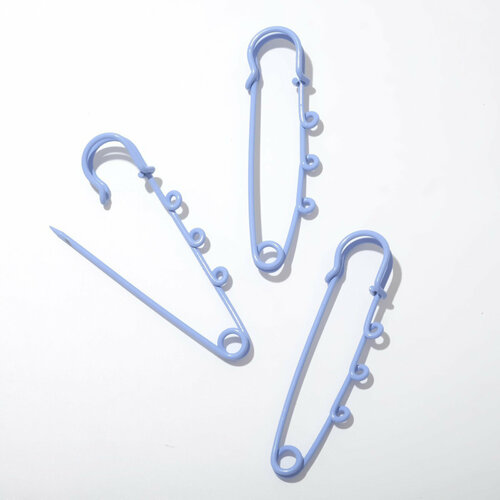 Булавка для подвесок набор 3 шт L65 см цвет голубой 491₽