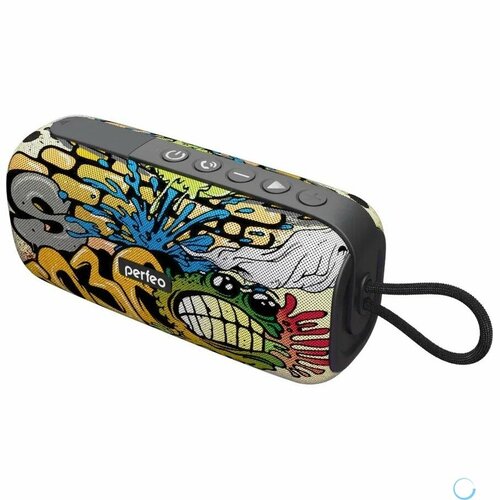 Perfeo Bluetooth-колонка WORM 12W MP3 USB-TF AUX FM HANDS FREE TWS граффити PF_D0346 359000₽