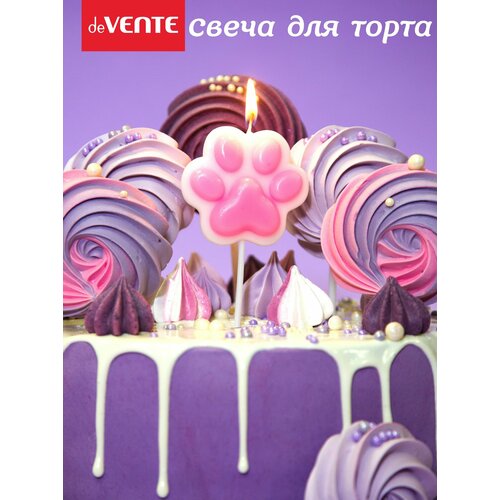 Свеча для торта Лапка котика 56x61x16 см одна свеча в форме лапки 115₽