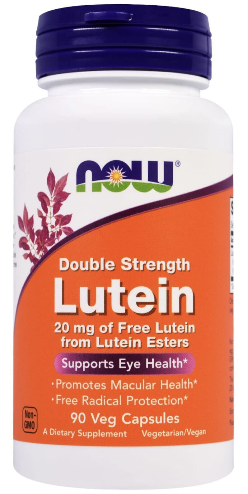 NOW Foods Lutein 20 мг 90 капсул