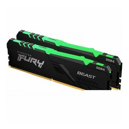 Оперативная память Kingston FURY Beast RGB 2x16ГБ DDR4 3600МГц KF436C18BB2AK232 1417800₽