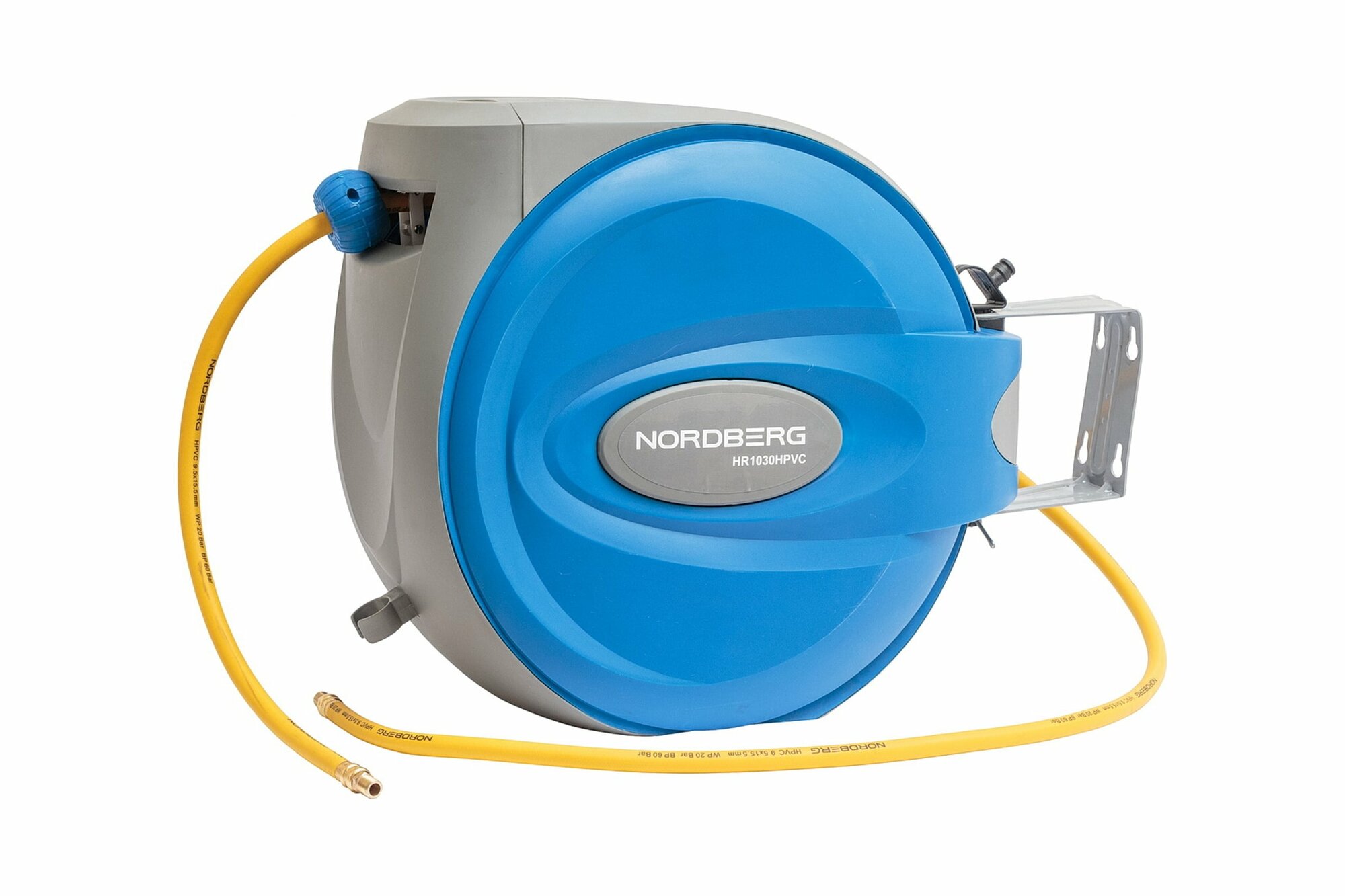 фото NORDBERG шлангвоздушный на катушке гибридный PVC 9,5x15,5мм, 30+2м HR1030HPVC