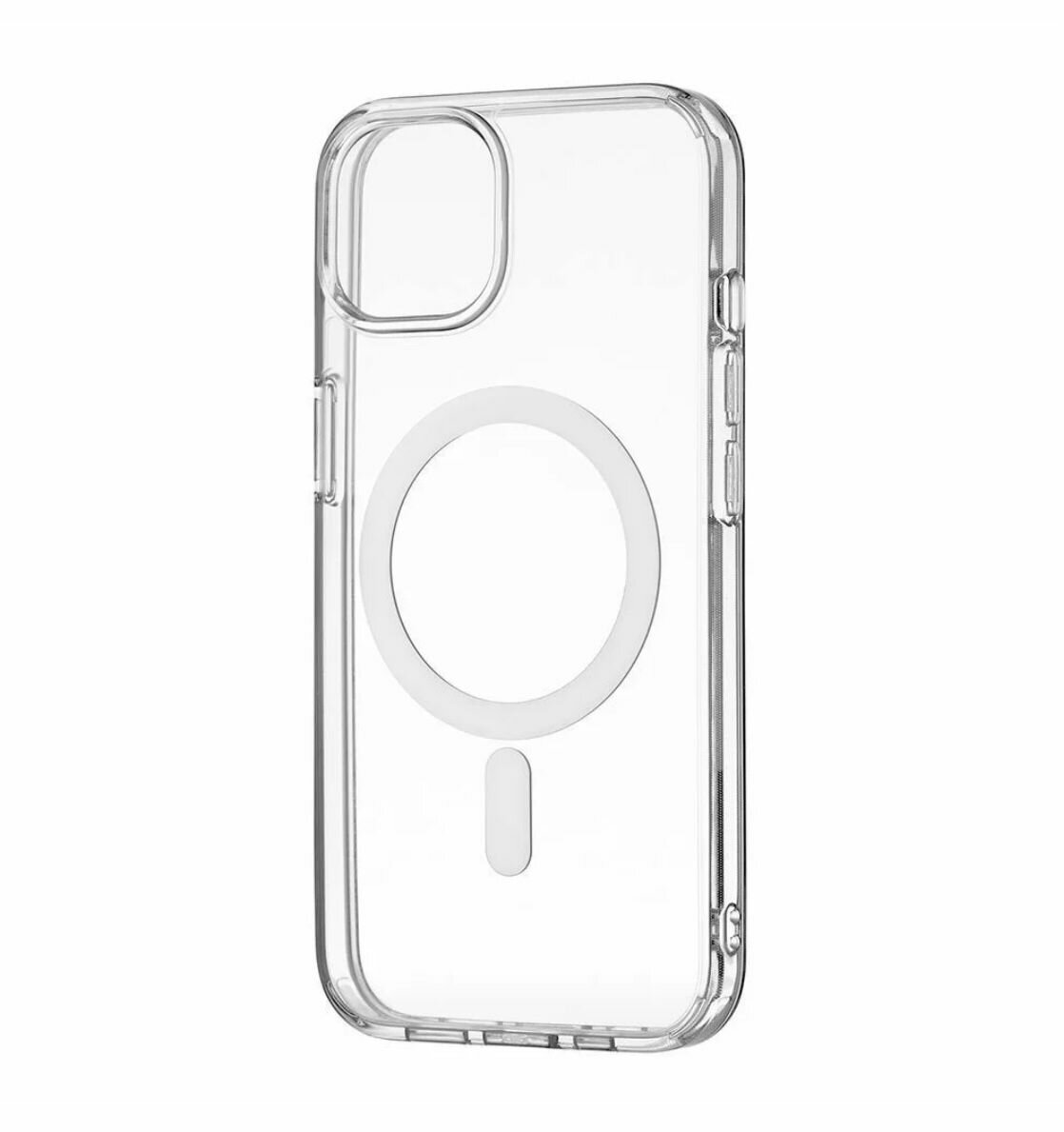 Чехол для iPhone 13 (6.1") пластиковый Magnetic Прозрачный