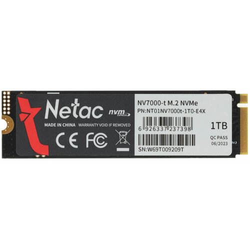 SSD жесткий диск M.2 2280 1TB NVME NT01NV7000T-1T0-E4X NETAC