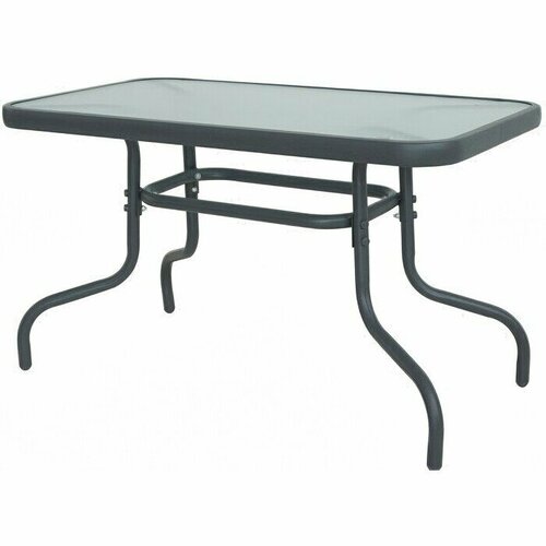 Стол Garden story к набору Марсель 90x50 см каркас черный столешница прозрачная SC-089 4447₽