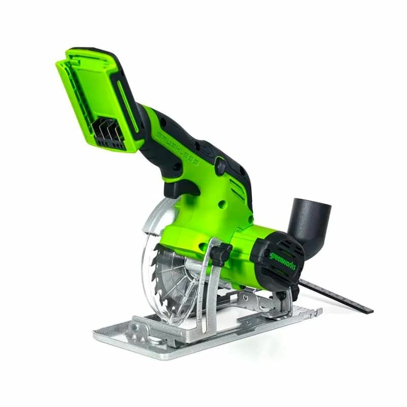 Изображение Пила циркулярная мини аккум. Greenworks G24MCS (24V, бесщет, без АКБ и ЗУ) 1501207