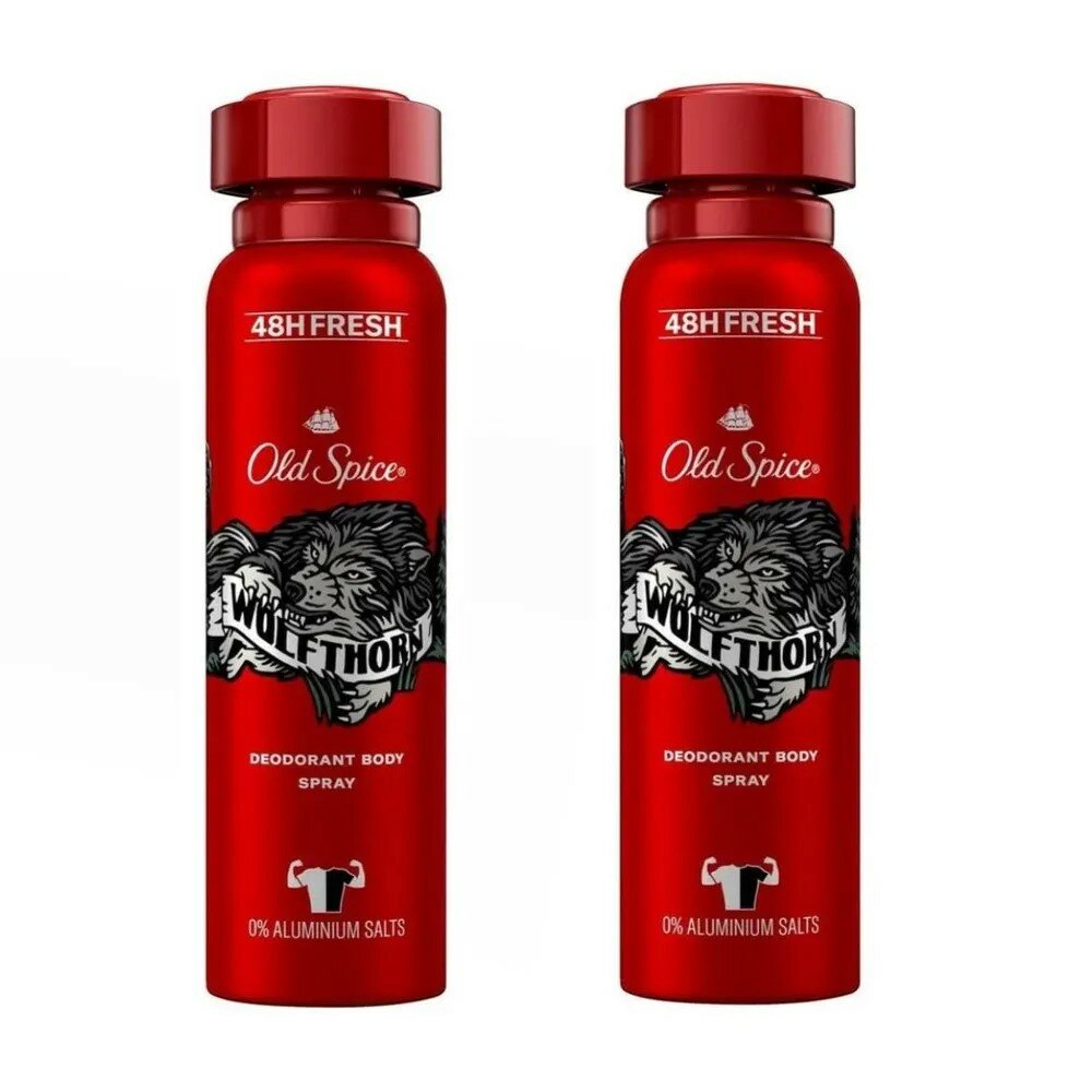 Дезодорант Old Spice Wolfthorn спрей 2 х 150мл