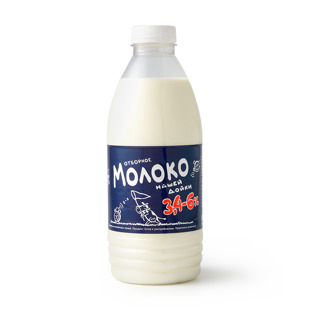 Молоко "Нашей дойки", цельное, пастеризованное, без заменителя молочного жира, 0,9 л