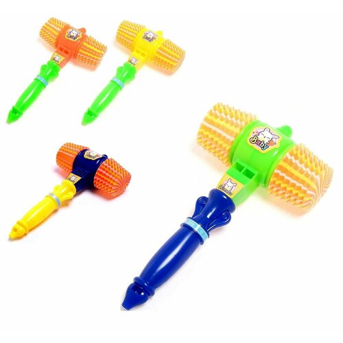 Детская игрушка 2 в 1 молоток - пищалка и дудочка 26 см 318₽