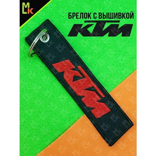 фото Брелок mashinokom, матовая фактура, черный, красный