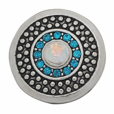 Кнопка "Манеж" голубая