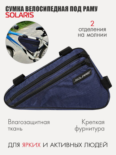 Изображение товара Сумка велосипедная SOLARIS, Синяя