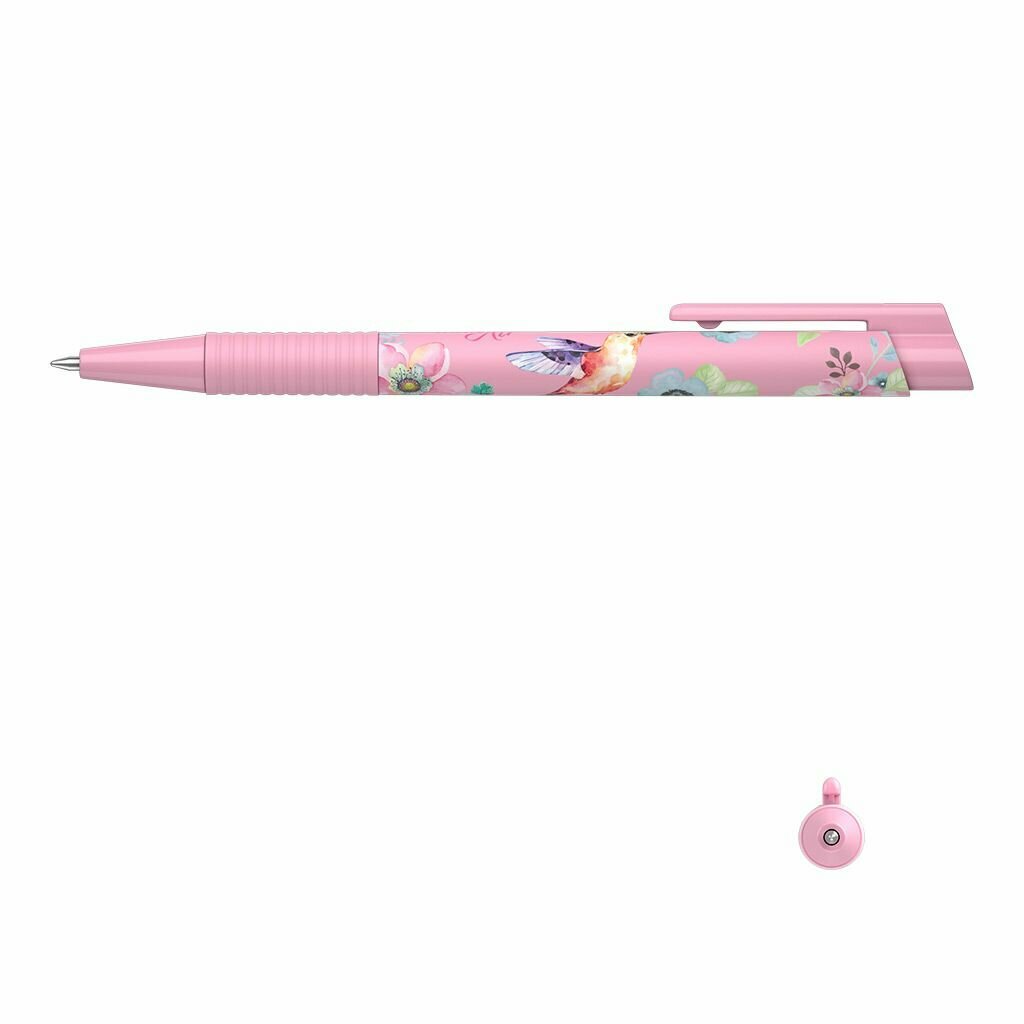 Ручка шариковая синяя автоматическая набор 5 штук ErichKrause ColorTouch Matic&Grip Colibri 0,7мм — фото 1