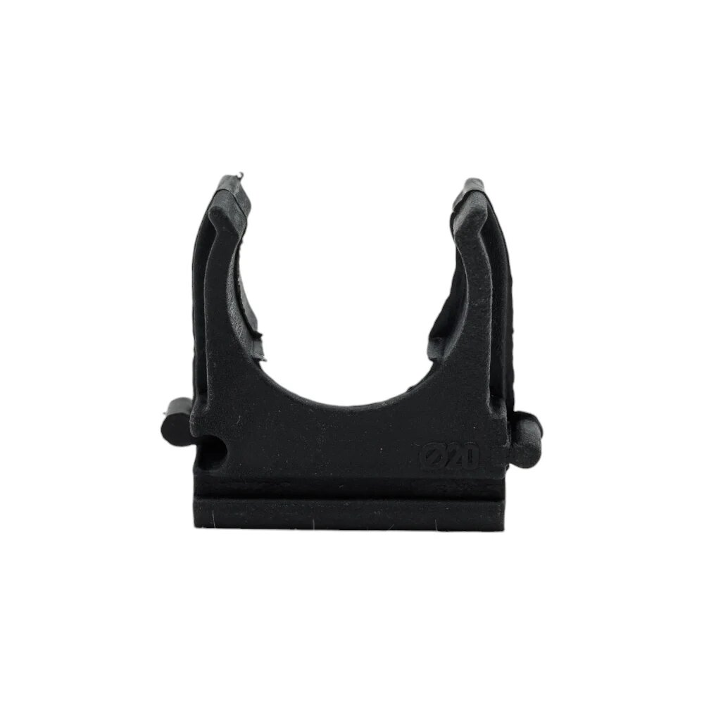 Клипса для гофротрубы Электропласт d20 мм (ЭП) черная 20KL100BL