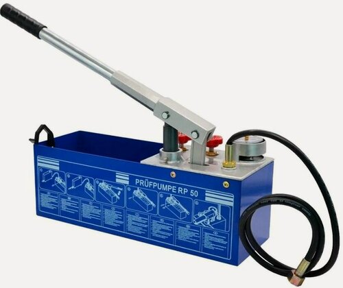 Изображение товара Насос опрессовочный ручной Аквапром PTP10, синий