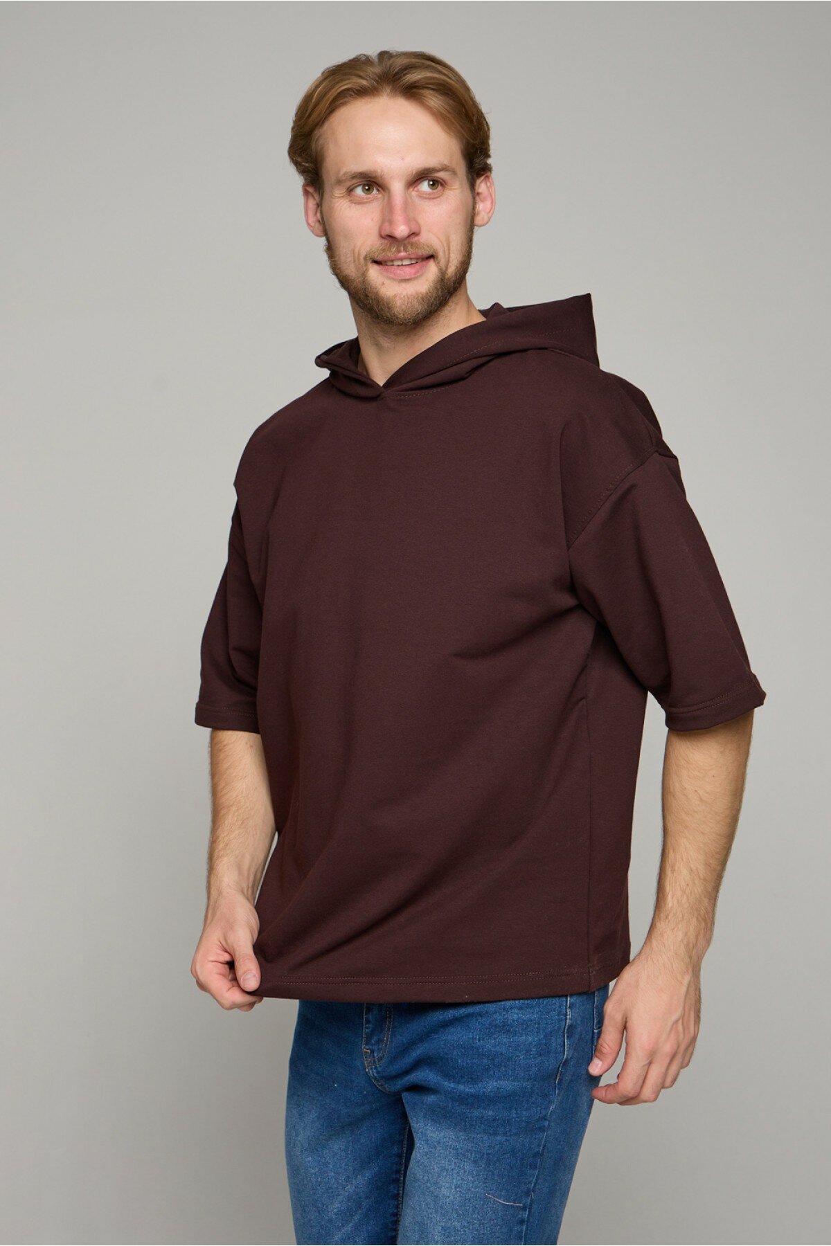 Футболка Магазин Толстовок, размер S-46-Unisex-(Мужской), коричневый