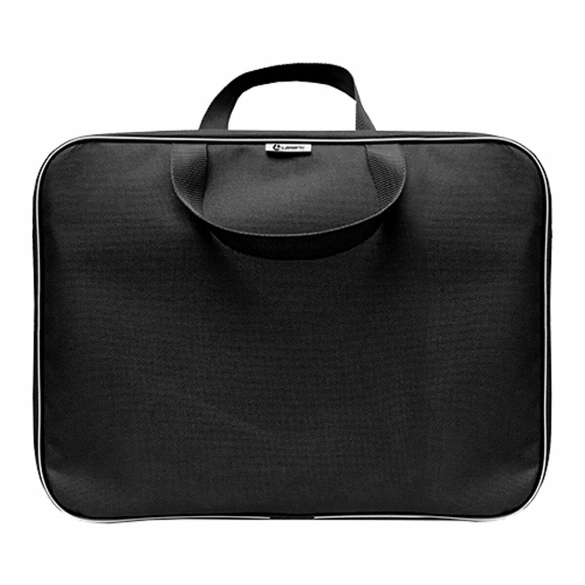 Папка портфель А4 с ручками, 34х26х7 см, 1 отделение, на молнии, черная, LAMARK018