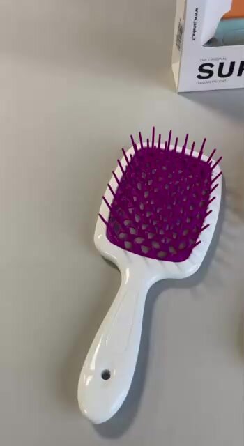 Janeke SUPERBRUSH Щетка для волос, 94SP226GRI, серый/белый, 20,3x8,5x3,1 см — фото 1