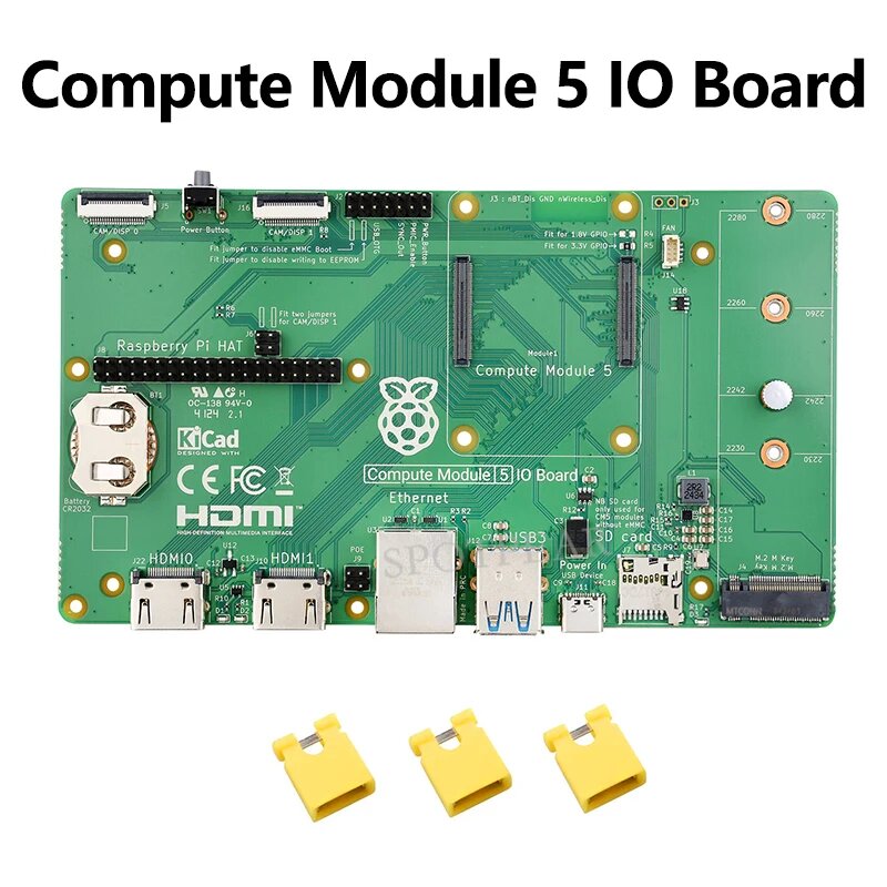 Плата ввода-вывода Raspberry Pi CM5 spotpear, CM5 IO Board