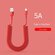 Кабель USB Type C 66 Вт 5A для быстрой зарядки, пружинное телеско...