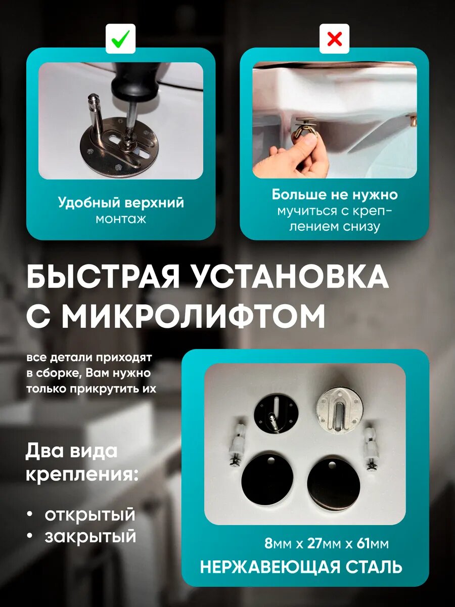 Гарантийный талон и документы на сиденье для унитаза с микролифтом