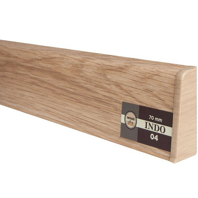 Заглушка для плинтуса Arbiton INDO, правая, цвет 04 Дуб Лингбург, 70 мм — фото 1