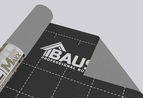 Изображение товара Baustill Maxx 200 - супердиффузионная мембрана, 3 слоя, 1,6*43,75м (70 м2)
