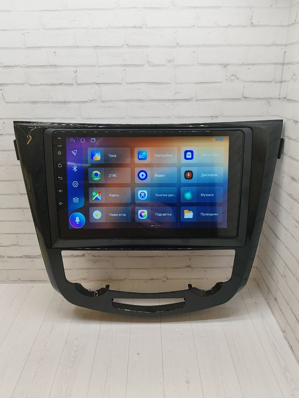 Магнитола андроид BOS-MINI 4/64гб, CarPlay, WiFi, GPS, USB, Блютус, Кулер, для Ниссан Кашкай-2, X-Tрейл (Nissan Qashkai J11, X-Trail) 2014-2022 — фото 1