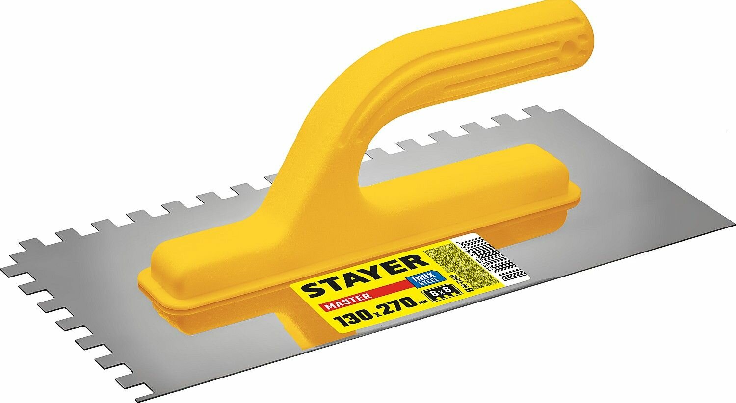 Штукатурная гладилка STAYER 130 х 270 мм зуб 8 х 8 мм 08012-08_z01