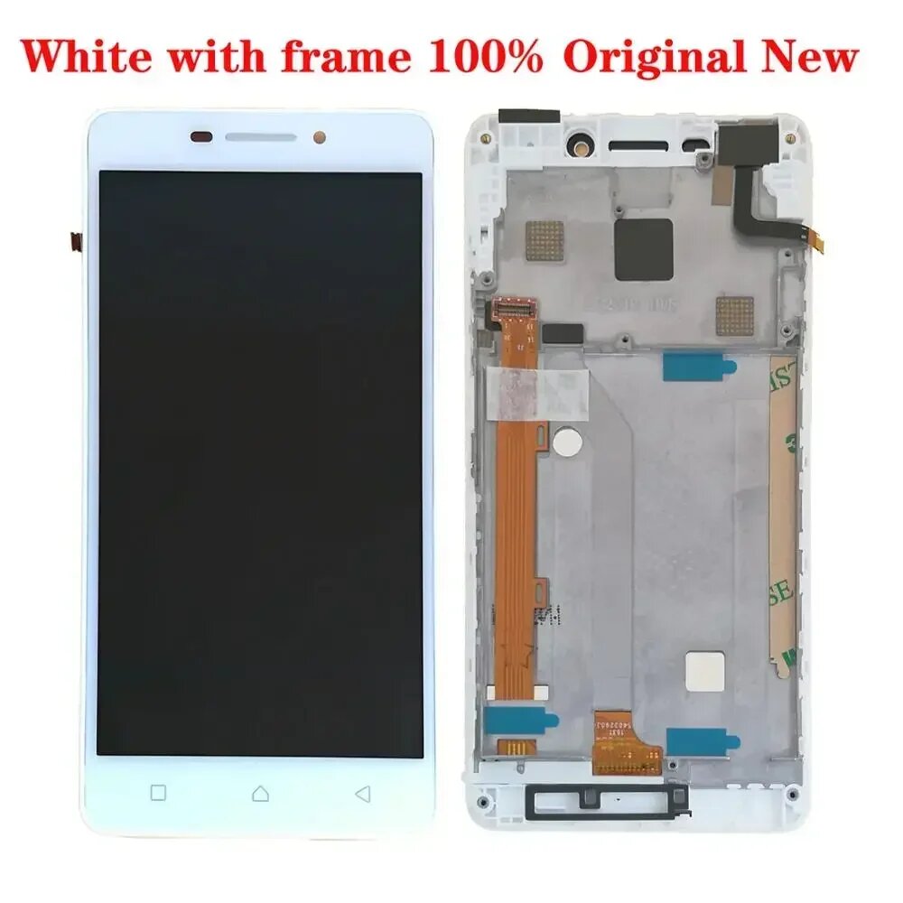 Shyueda 100% новый с рамкой для Lenovo Vibe P1M P1Ma40 50-дюймовый ЖК-дисплей с дигитайзером сенсорного экрана White with frame