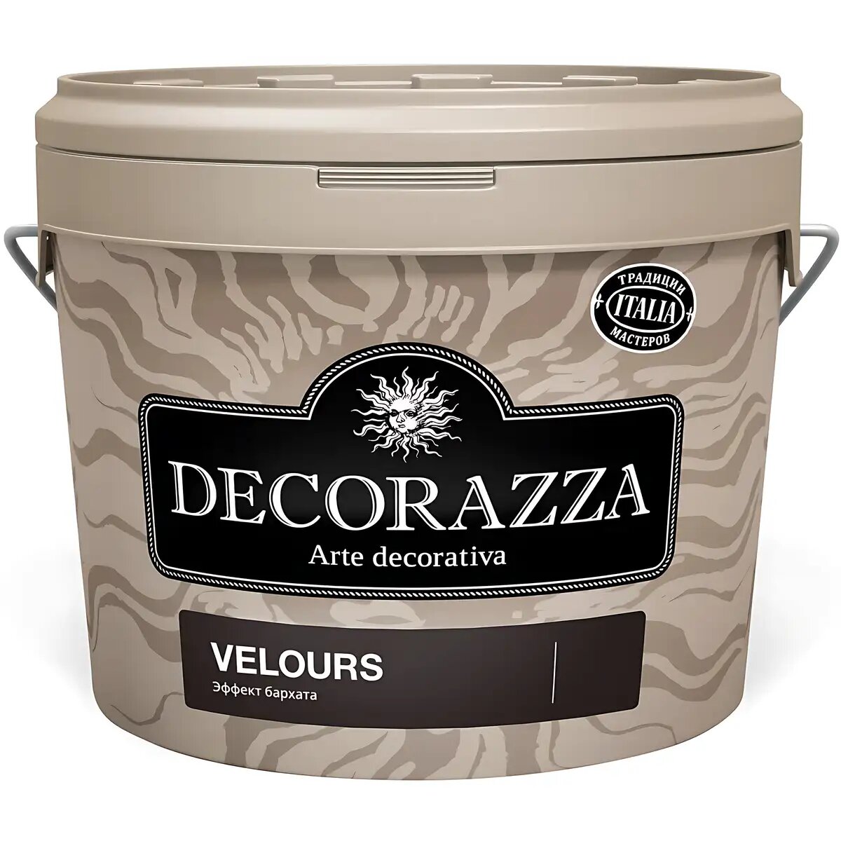 Decorazza VELOURS VL-001 (1 л) Декоративное покрытие — Эффект мягкого бархата для стен потолков