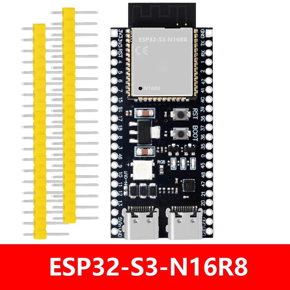 ESP32-S3-DevKitC-1 ESP32-S3 WiFi Bluetooth-совместимая плата разработки BLE 5.0 Mesh ESP32 Беспроводной модуль для Arduino, ESP32-S3-N16R8