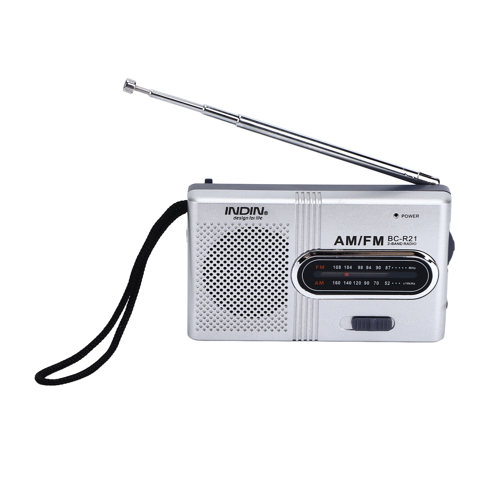 Мини портативный радиоприемник AM FM компактный карманный радиоплеер на батарейках с большим дисплеем и длительным сроком службы батареи