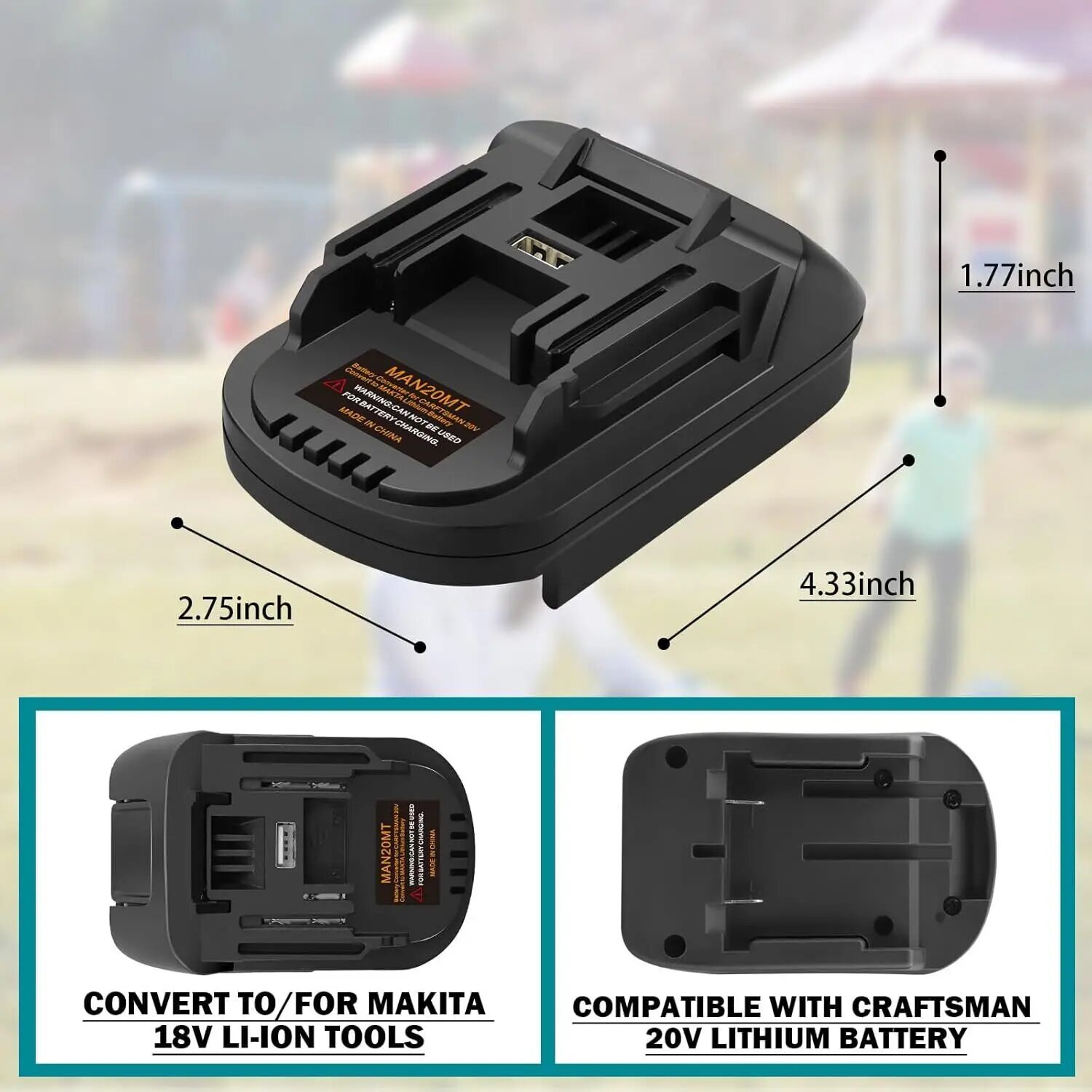 Адаптер аккумулятора Stanley FatMax V20 для Makita 18В