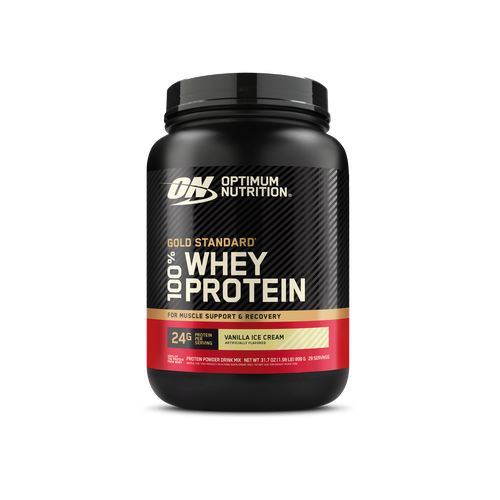 Протеин Optimum Nutrition 100% Whey Gold Standard, 909 гр., ванильное мороженое