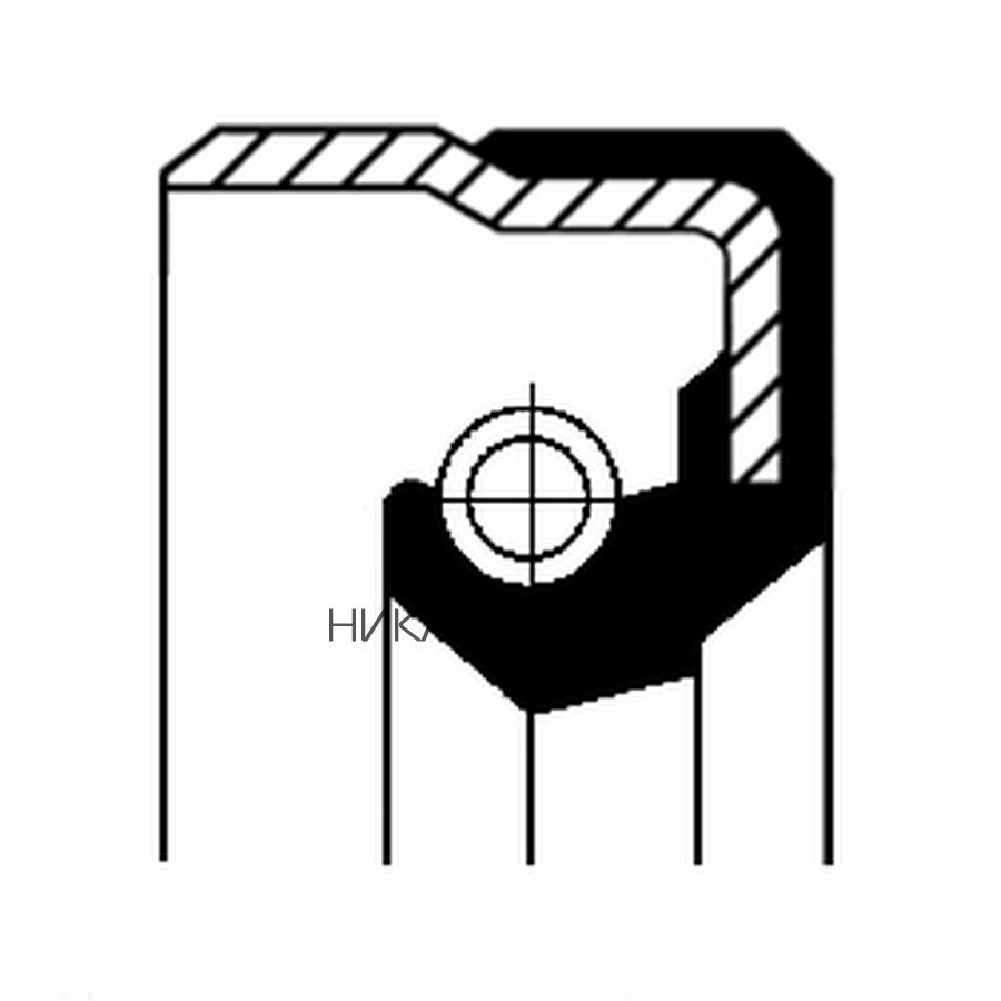 CORTECO 01027678B Сальник ступицы передн [81x100x10] MAN