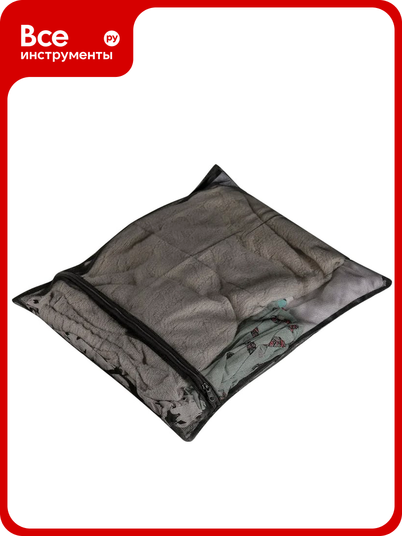 Мешок для стирки белья Рыжий кот 40x50 цвет черный 311129