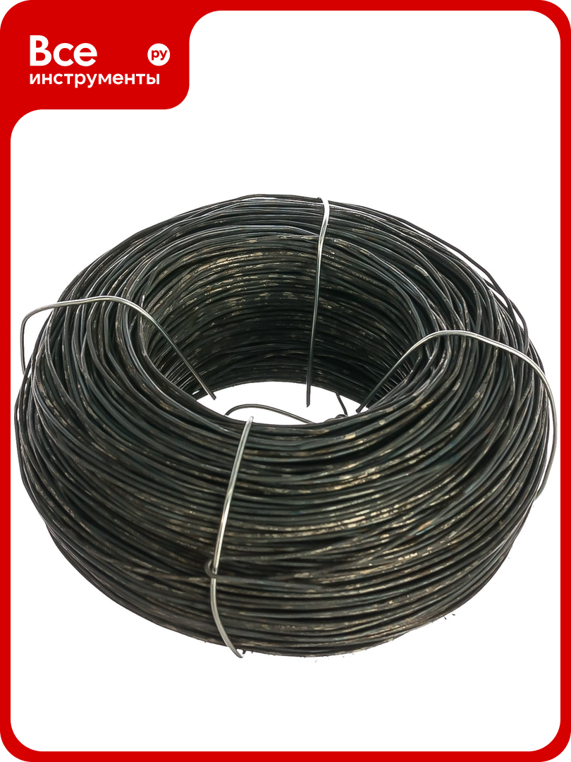 Вязальная проволока MOS РОС 1.2 мм x 200 м черная М68508