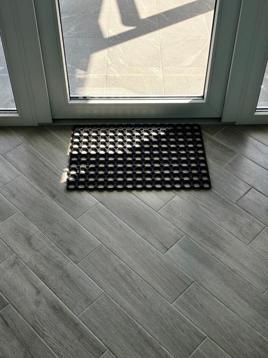 Придверный коврик ячеитстый резиновый 400х600х12 мм — фото 1