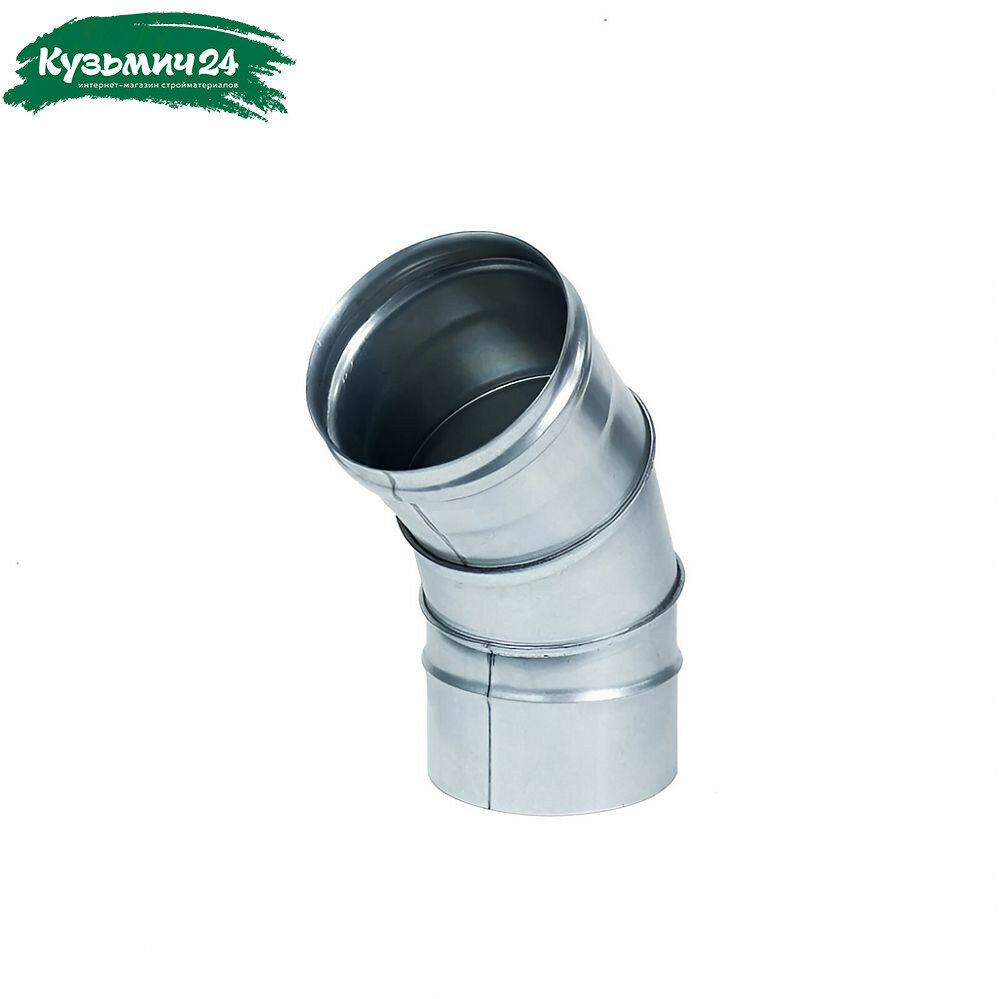 Отвод (колено) дымохода d 135 мм угол 135 гр нержавеющая сталь 0.5 мм