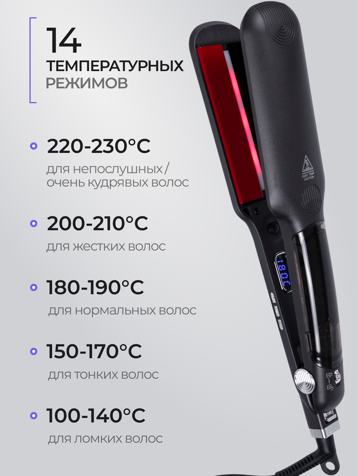 Паровой выпрямитель для волос — фото 1